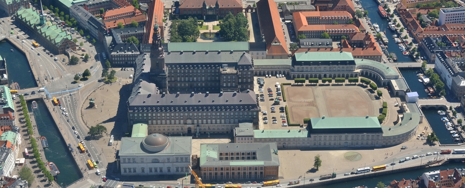 Slotsholmen i København er godt beskyttet ved næste skybrud