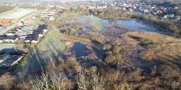 Nyetableret vådområde stopper oversvømmelser af Hadsten Midtby