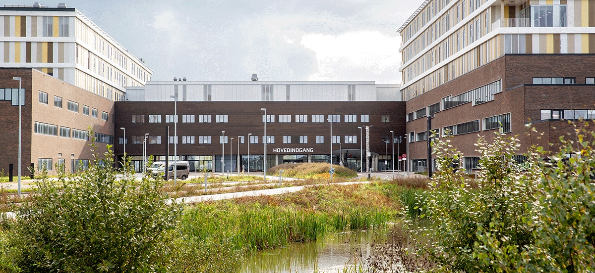Regionshospital i Gødstrup med eget sø-landskab